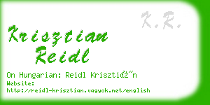 krisztian reidl business card